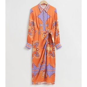 & Other Stories Midi Wrap Dress - NWT